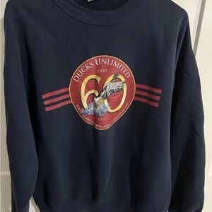 Vintage Ducks Unlimited crewneck Adult XL Blue Crewneck